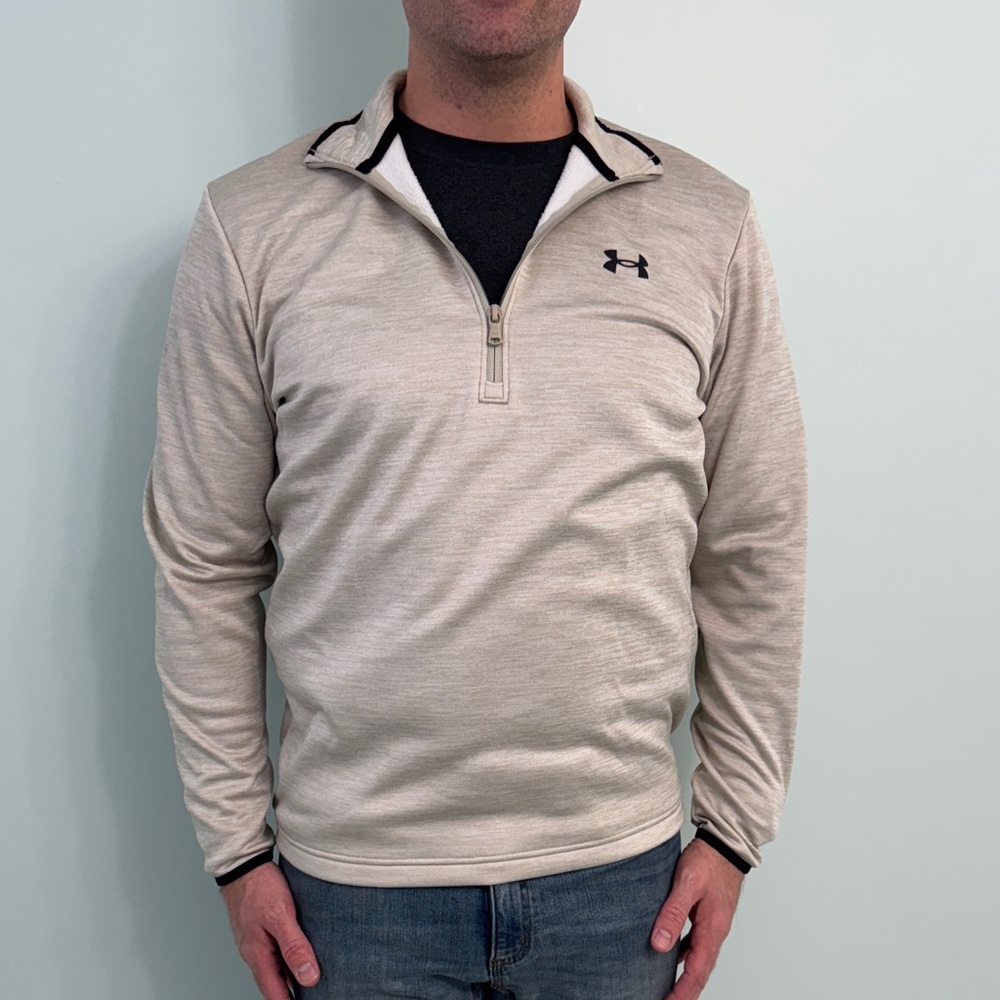 Under Armour Beige Quarter-Zip Pullover